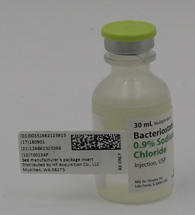 Serialized Label (Serialized 51662 1259 1 Bacteriostatic 30 1)